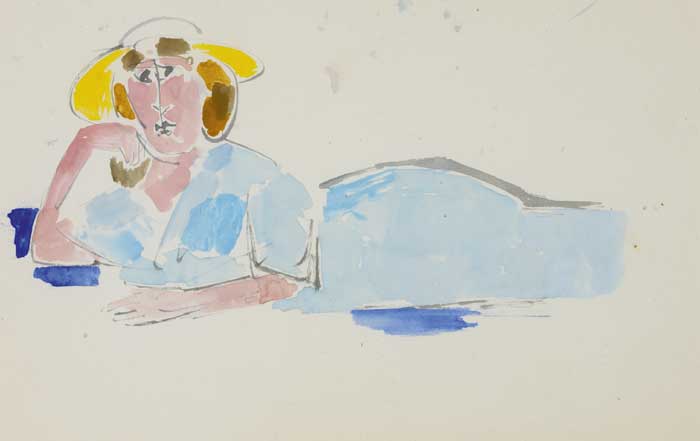 RECLINING WOMAN, c.1950 by Stella Steyn (1907-1987) at Whyte's Auctions