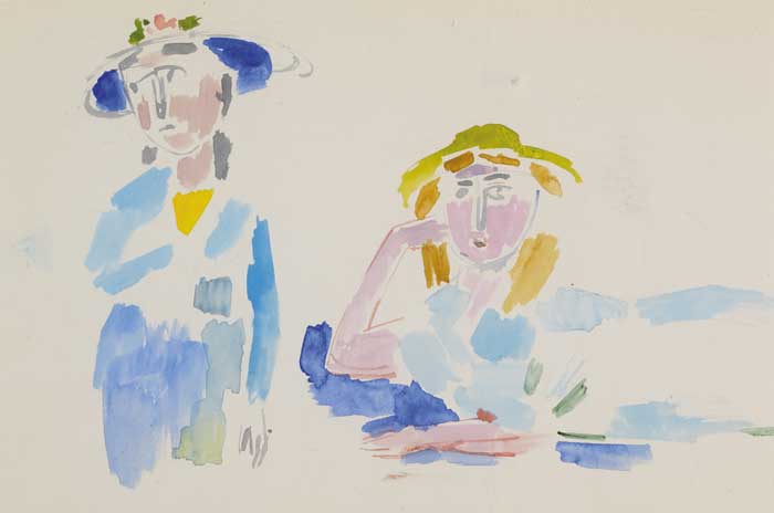 TWO WOMEN, c.1950 by Stella Steyn (1907-1987) at Whyte's Auctions