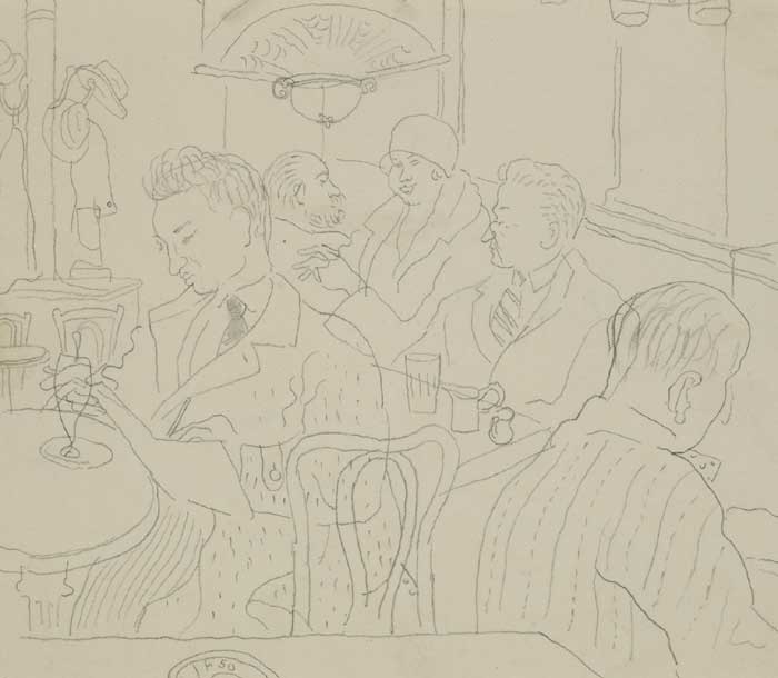 PARIS CAFE, 1950 by Stella Steyn (1907-1987) at Whyte's Auctions