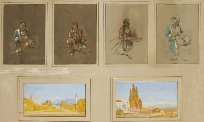 ARABIC, AFRICAN AND EGYPTIAN FIGURES IN COSTUME, c.1800 at Whyte's Auctions