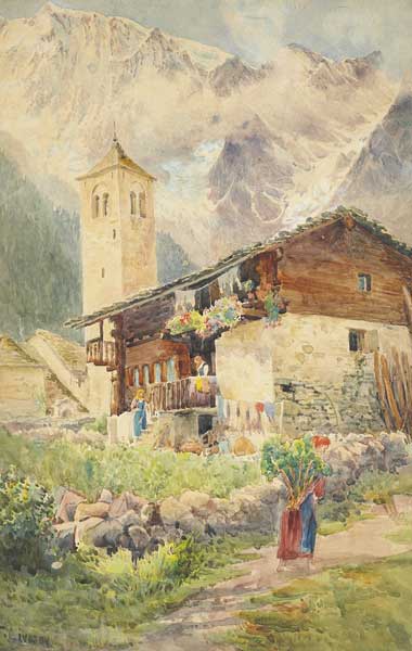 ALPINE VILLAGE by Frances Livesay sold for �100 at Whyte's Auctions