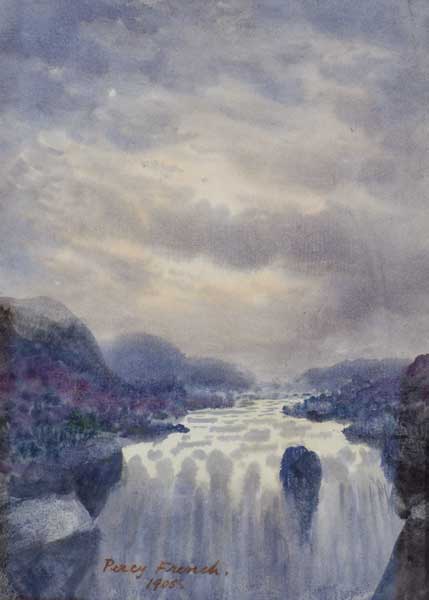 O'ER CRAG AND TORRENT, 1905 by William Percy French (1854-1920) at Whyte's Auctions