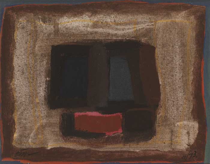 GOUACHE, NOVEMBER 1973 by Tony O'Malley HRHA (1913-2003) at Whyte's Auctions