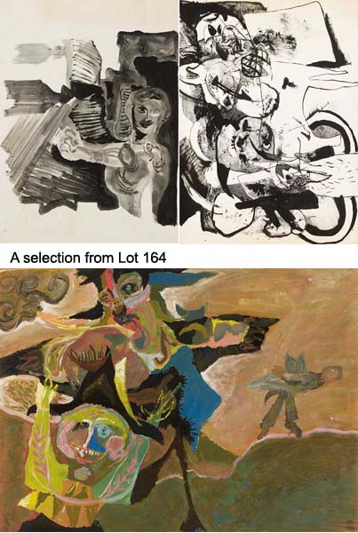 COLLECTION OF DRAWINGS (1974-2003) by Piet Sluis (1929-2008) at Whyte's Auctions