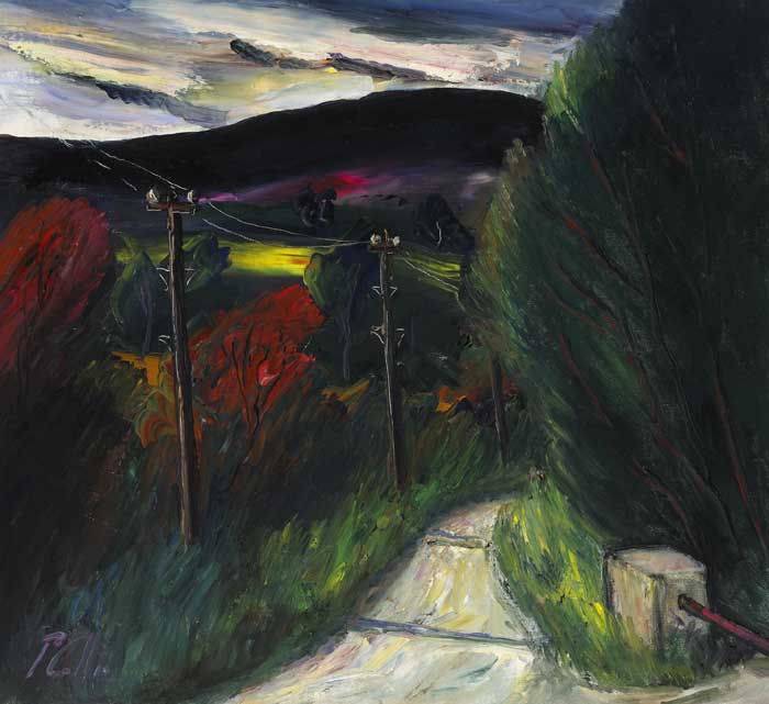 THE GLENCREE VALLEY ROAD by Peter Collis RHA (1929-2012) RHA (1929-2012) at Whyte's Auctions