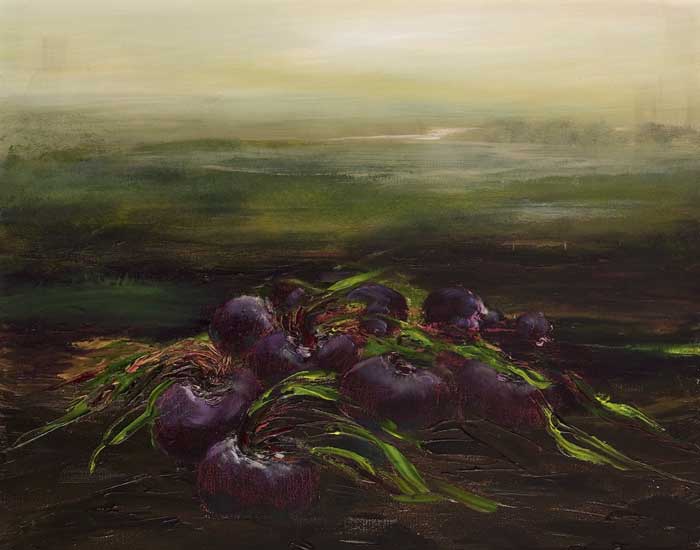 BEETROOT FIELD, 2009 by Jennifer Kingston sold for �240 at Whyte's Auctions