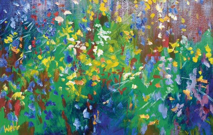 FLOWERS IN MEADOW by Kenneth Webb RWA FRSA RUA (b.1927) at Whyte's Auctions