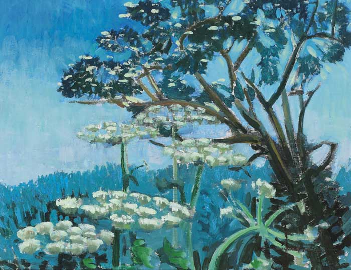 BLOSSOM TREE AND HOGWEED by John Jobson (b.1941) (b.1941) at Whyte's Auctions