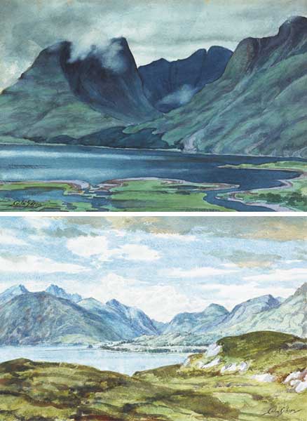 GLEN GOUR LANDSCAPES, SCOTLAND (A PAIR) by Colin Gibson RUA (b.1948) RUA (b.1948) at Whyte's Auctions