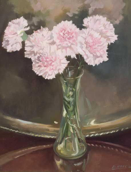 STILL LIFE WITH CARNATIONS, 1960 by David Hone sold for �800 at Whyte's Auctions