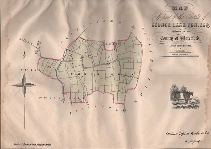 Circa 1850. Maps of the Estate of George Lane Fox, Waterford at Whyte's Auctions