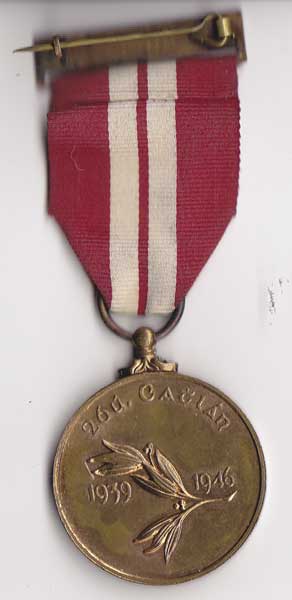 1939-46 Emergency, National Service Medal, 26th Battalion issue at Whyte's Auctions