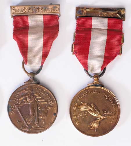 1939-46 Emergency, National Service Medal, Air Raid Precautions Service issue at Whyte's Auctions