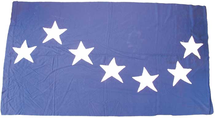 1957-58 Sinn Fin Plough & Stars white on blue flag at Whyte's Auctions