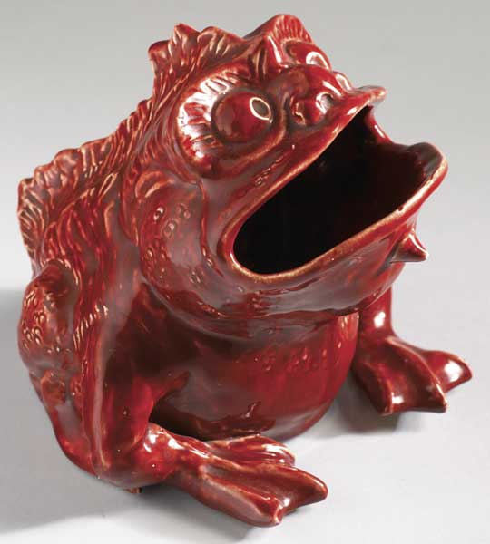 Arts & Crafts, Vodrey Dublin, frog shaped holder at Whyte's Auctions