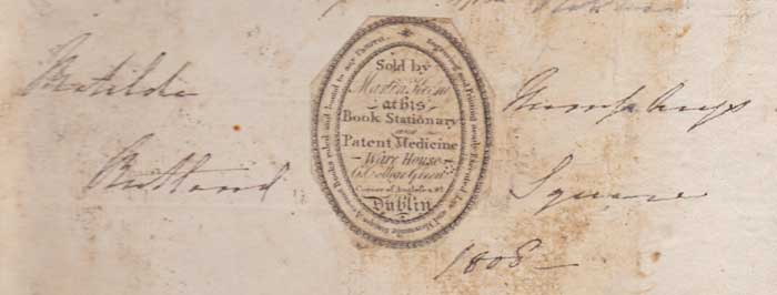 1808. Manuscript poetry & verse in the hand of Matilda Humphreys, Dublin at Whyte's Auctions