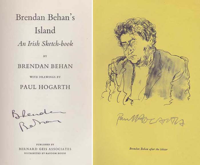 Brendan Behan's Island. An Irish Sketch Book by Brendan Behan sold for �240 at Whyte's Auctions