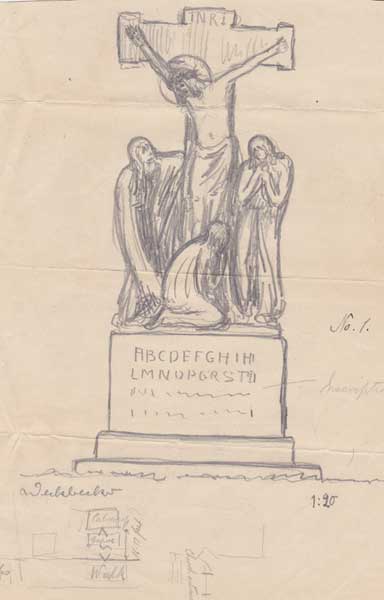 1922-24 Correspondence, photographs and drawings concerning a statue by August Weckbecker (1888-1939) at Whyte's Auctions