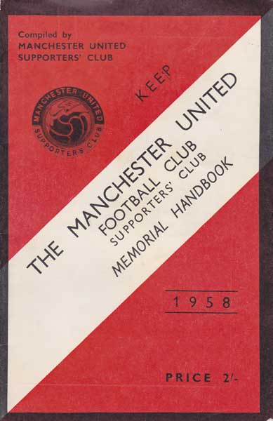 1958. Manchester United Memorial Handbook at Whyte's Auctions