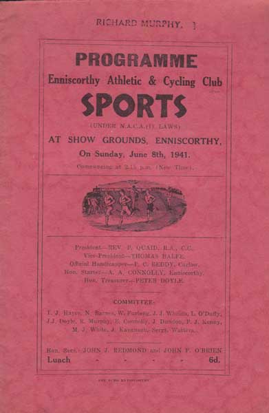 1940-49 Athletics programmes collection mainly Irish at Whyte's Auctions