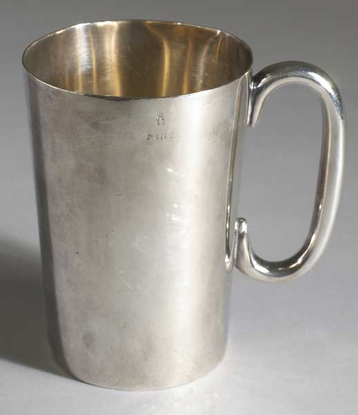 Circa 1880 Belfast and Northern Counties Station Hotel tankard at Whyte's Auctions