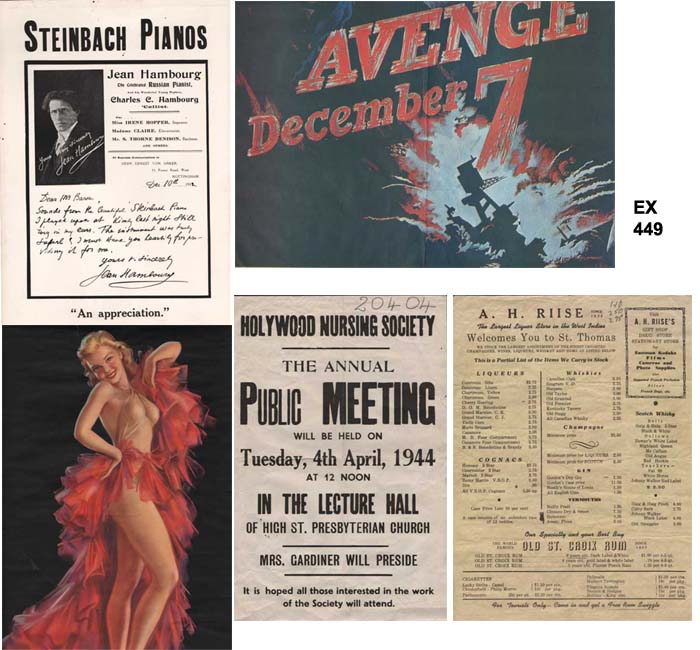 Advertising: Barbour Threads, Steinback Pianos, a glamour poster by Herbot etc. at Whyte's Auctions