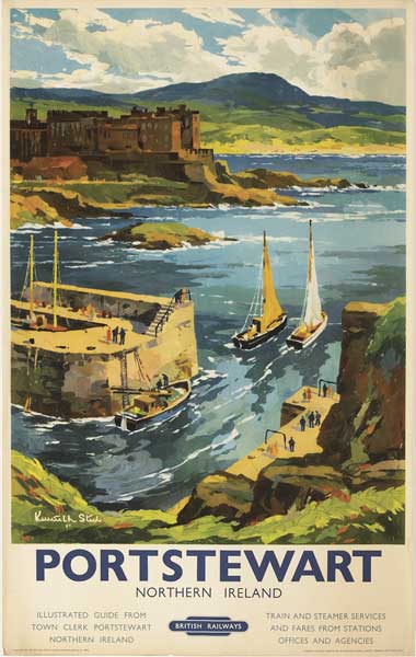 1954 British Railways "Portstewart" poster by Kenneth Steel at Whyte's Auctions