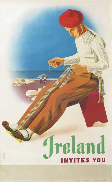 1954 Poster: Ireland Invites You at Whyte's Auctions