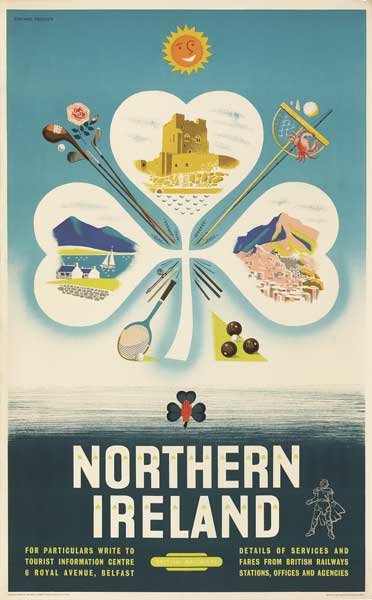 1956 British Railways Northern Ireland "Sporting" poster by Daphne Padden at Whyte's Auctions