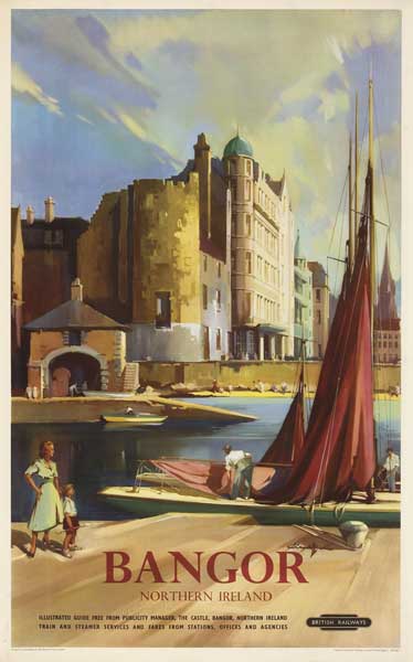 1957 British Railways "Bangor Northern Ireland" poster by Claude Buckle at Whyte's Auctions