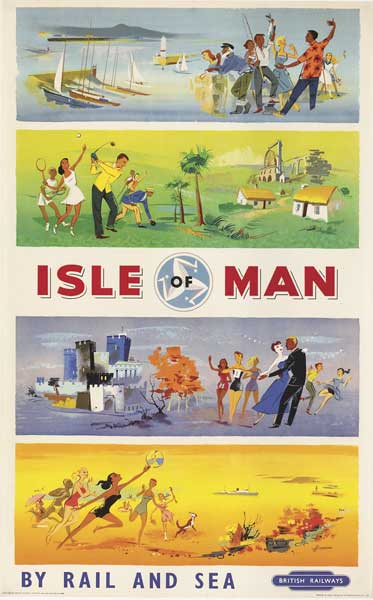 1958 British Railways "Isle of Man" poster by Beaven at Whyte's Auctions