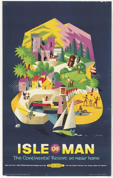 1960. British Railways Isle of Man "The Convenient Resort" poster by Reginald Montague Lander at Whyte's Auctions