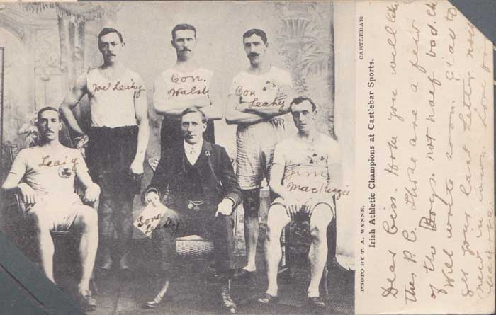 1895-1920s Postcard collection in antique album including rare Irish Athletics Champions at Whyte's Auctions