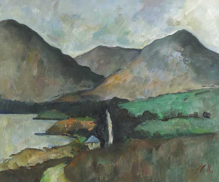 THE LETTERFRACK ROAD, COUNTY GALWAY by Peter Collis RHA (1929-2012) at Whyte's Auctions