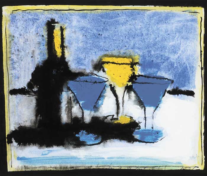 STILL LIFE WITH MARTINI GLASSES, 2007 by Neil Shawcross MBE RHA HRUA (b.1940) at Whyte's Auctions
