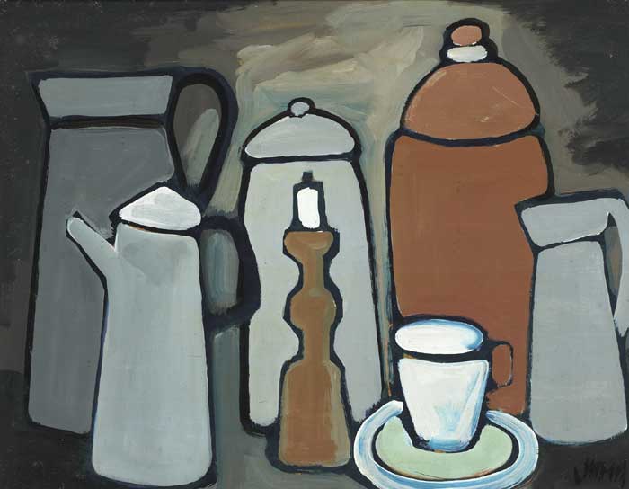 STILL LIFE WITH COFFEE POT by Markey Robinson (1918-1999) at Whyte's Auctions