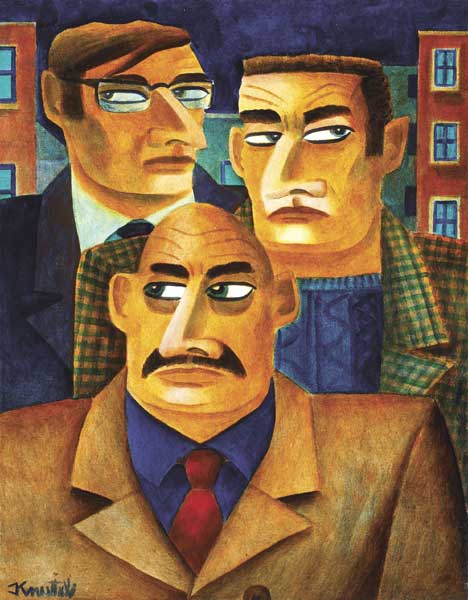 GANGSTERS by Graham Knuttel sold for 2,900 at Whyte's Auctions