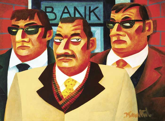 BANKERS by Graham Knuttel (b.1954) at Whyte's Auctions