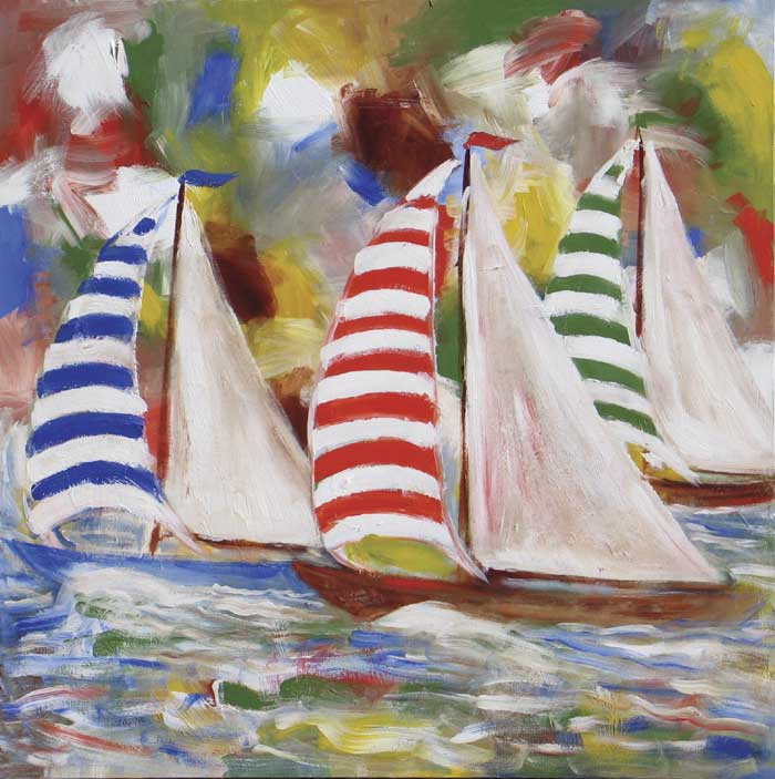 THE YACHT RACE NO. 4 by Kevin Geary sold for �600 at Whyte's Auctions
