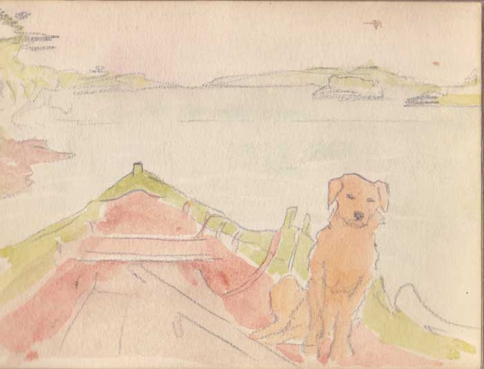 YEATS' DOG HOOLIGAN IN A BOAT by Jack Butler Yeats RHA (1871-1957) at Whyte's Auctions