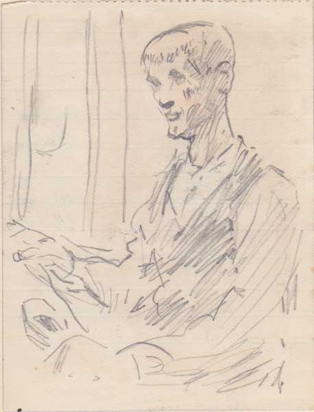 WEAVER AT LOOM by Jack Butler Yeats RHA (1871-1957) at Whyte's Auctions