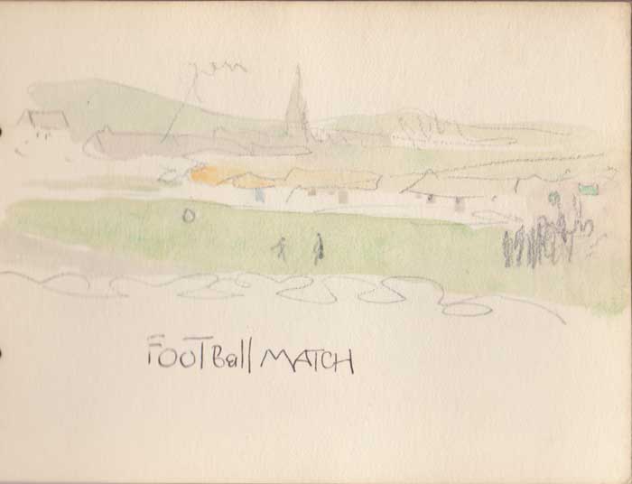 FOOTBALL MATCH by Jack Butler Yeats RHA (1871-1957) at Whyte's Auctions