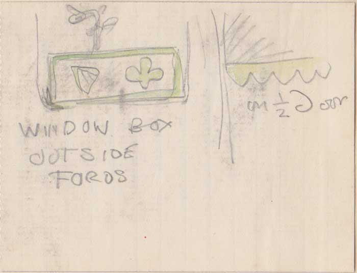WINDOW BOX OUTSIDE FORDS WITH DETAIL OF HALF DOOR by Jack Butler Yeats RHA (1871-1957) at Whyte's Auctions