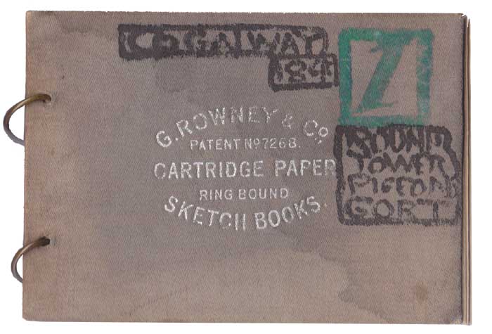 G. ROWNEY & CO. RINGBOUND CARTRIDGE PAPER SKETCHBOOK, ROUND TOWER, PIGEON, GORT, CO. GALWAY 1898 by Jack Butler Yeats RHA (1871-1957) at Whyte's Auctions