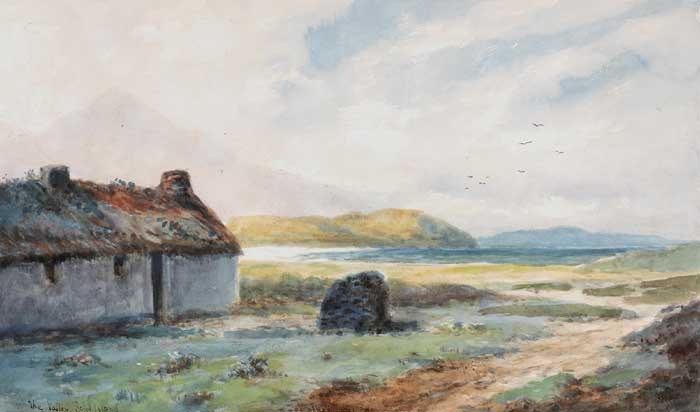 THE VALLEY, ACHILL ISLAND by Alexander Williams RHA (1846-1930) RHA (1846-1930) at Whyte's Auctions