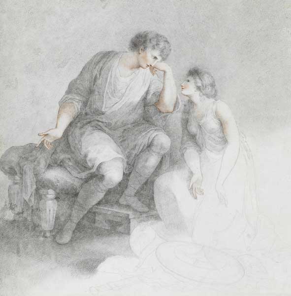 A WOMAN PLEADING WITH A DISARMED SOLDIER by Angelica Kauffman (Austrian, 1741-1807) at Whyte's Auctions