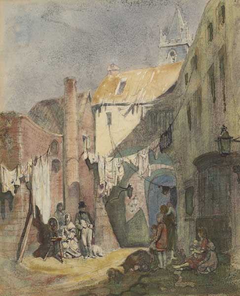 STREET IN GALWAY by Alfred Charles Conrade sold for �800 at Whyte's Auctions