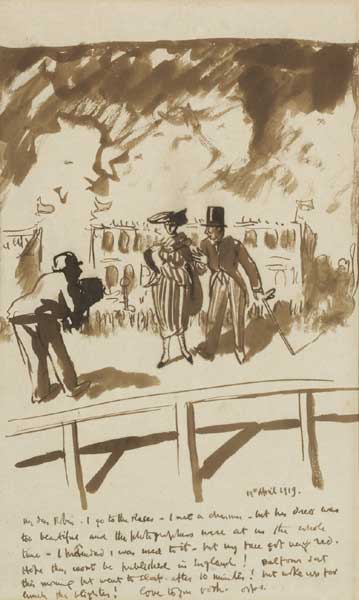 I GO TO THE RACES, 19 APRIL 1919 by Sir William Orpen RA RI RHA (1878-1931) at Whyte's Auctions