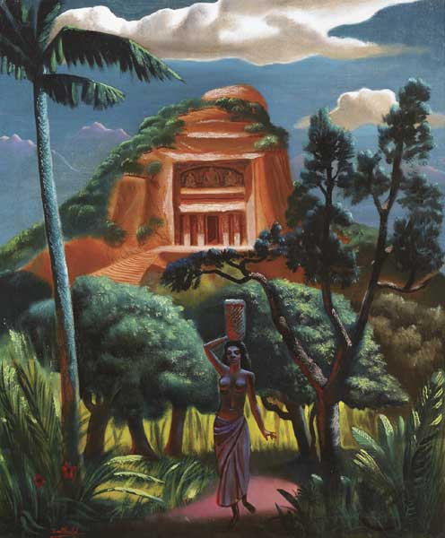 ROCK TEMPLE, VISHNN-GRAM, INDIA by Cecil Ffrench Salkeld (1904-1969) at Whyte's Auctions