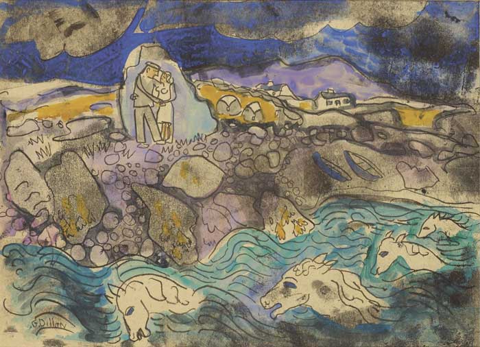 WHITE HORSES AND LOVERS by Gerard Dillon (1916-1971) at Whyte's Auctions